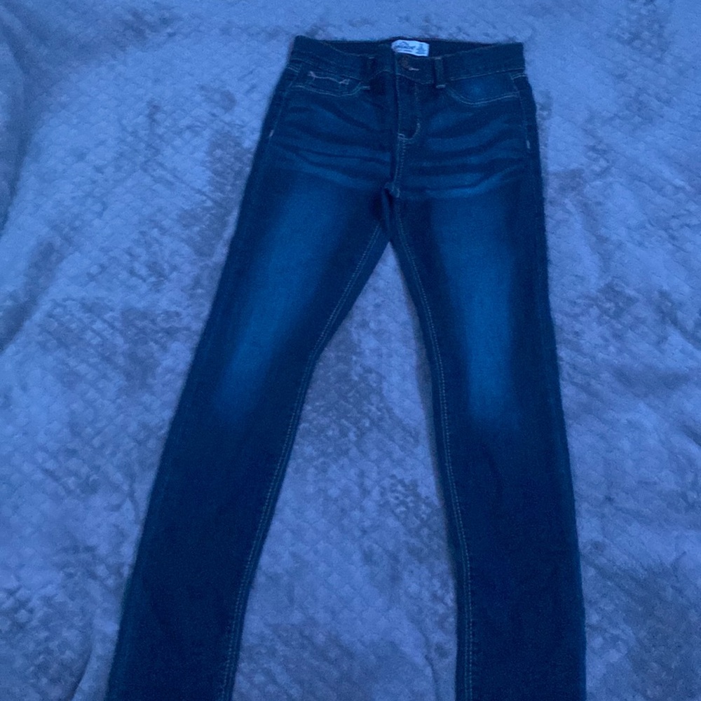 Dark blue jeans